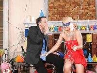 Kathia Nobili au bal du carnaval