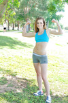 Brina la jeune fille sportive