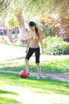Megan Salinas, la footballeuse aux gros seins