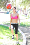 Megan Salinas, la footballeuse aux gros seins