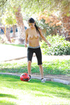 Megan Salinas, la footballeuse aux gros seins