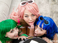 Cosplayes babes fucked