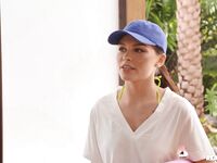 Petit cheveux brun reyna de la cruz sol obtient baisée dur