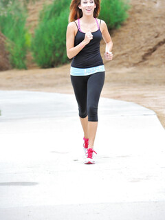 Hannah, la fille amateur sportive